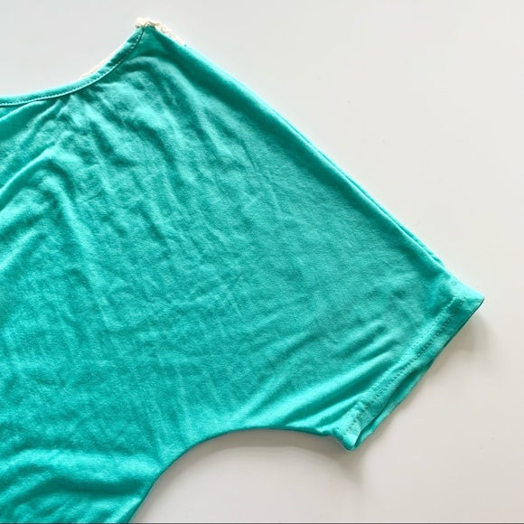 🌸New🌸 Women’s Lace Short Sleeve Blouse Top Large - Picture 6 of 9